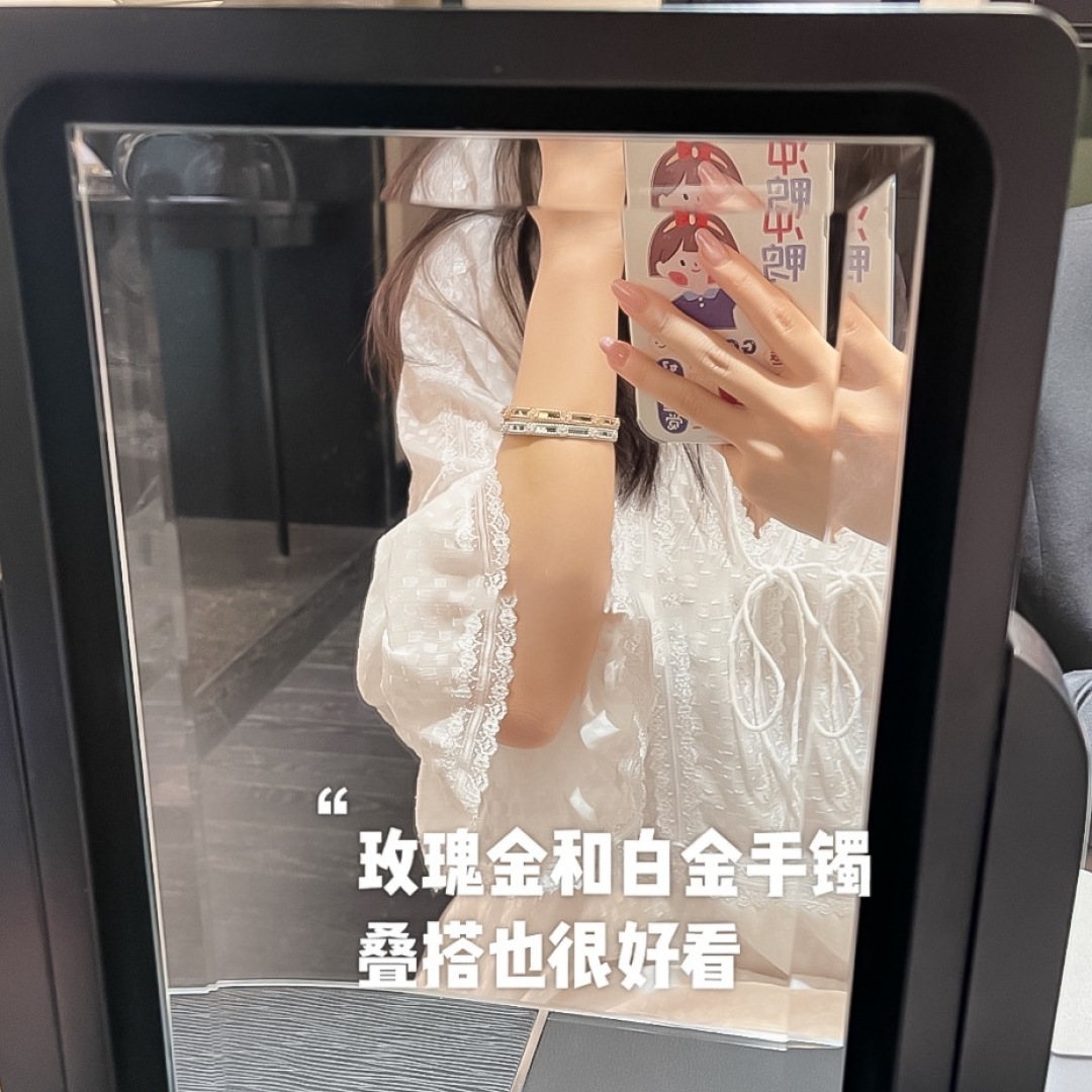 V金 纯银【】 万花筒窄版手镯 官网120 000+ 可订做真金真钻,只做对版官网真金货,Pk市面