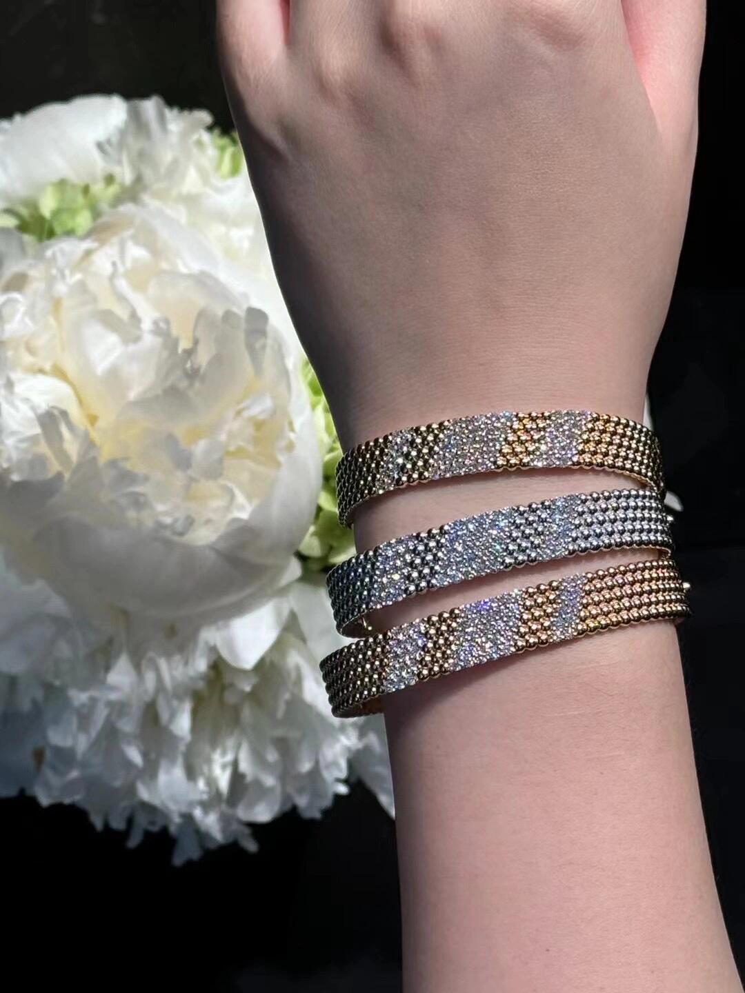 【】Perlée diamonds duo戒指，可订做18K真金真钻版，只做对版真金货，价询客Fu

圆