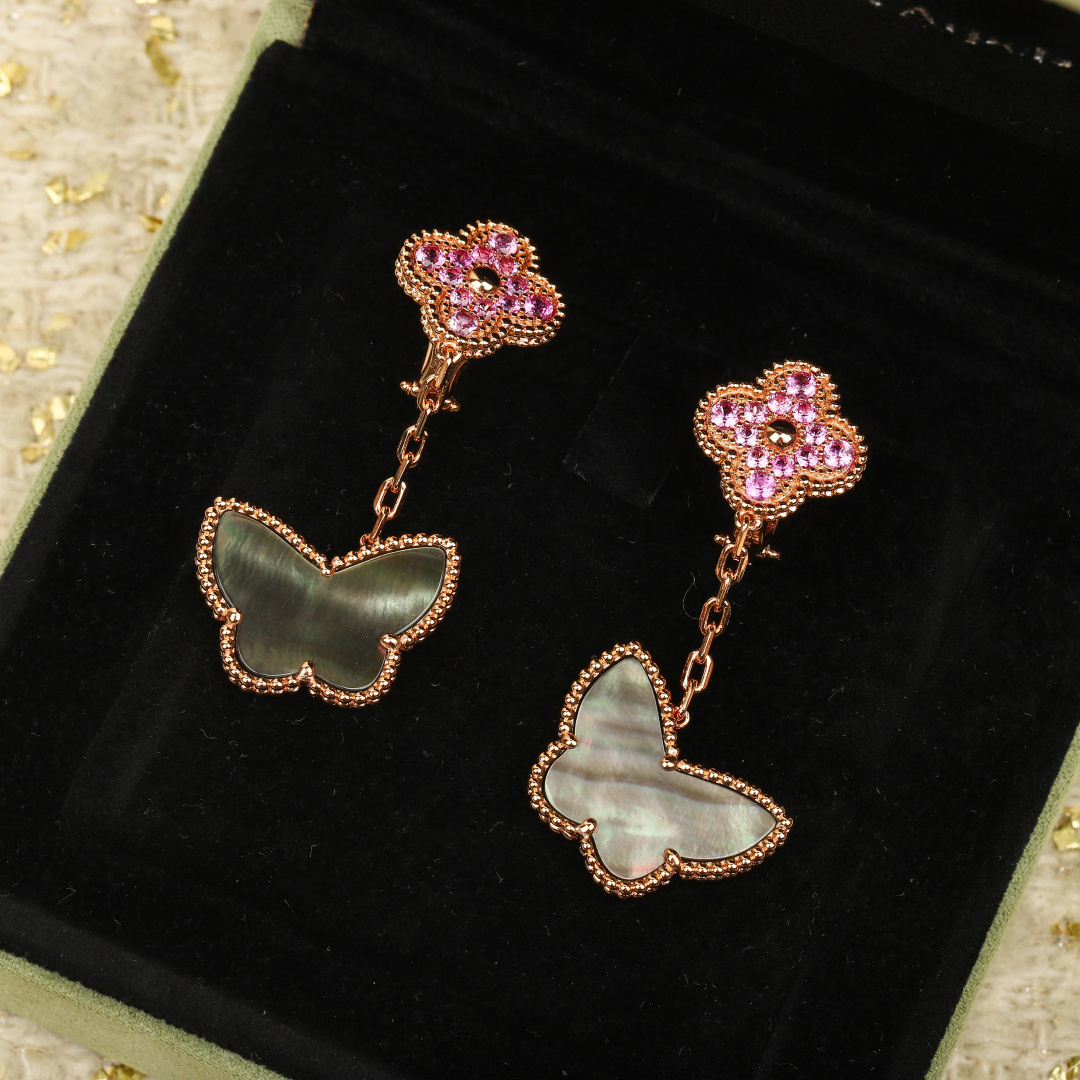 【我们出品】密镶+蝴蝶耳扣 zP🆕50000+ 认准唯一一家真正购入珠宝类zP🆕开发的,可订做真金真