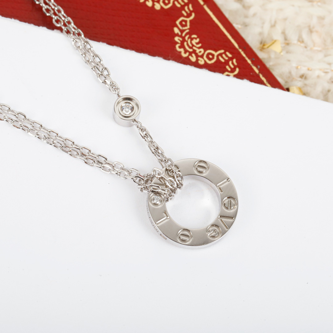 【我们出品】love系列双层小饼项链 zp🆕17600➕，认准唯一一家真正购入珠宝类zp🆕开发的，可订做
