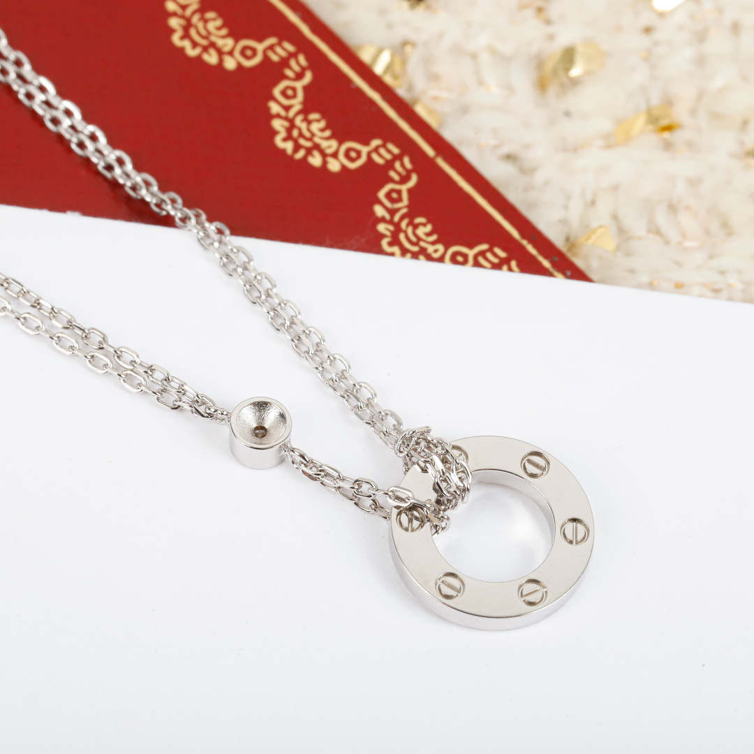 【我们出品】love系列双层小饼项链 zp🆕17600➕，认准唯一一家真正购入珠宝类zp🆕开发的，可订做