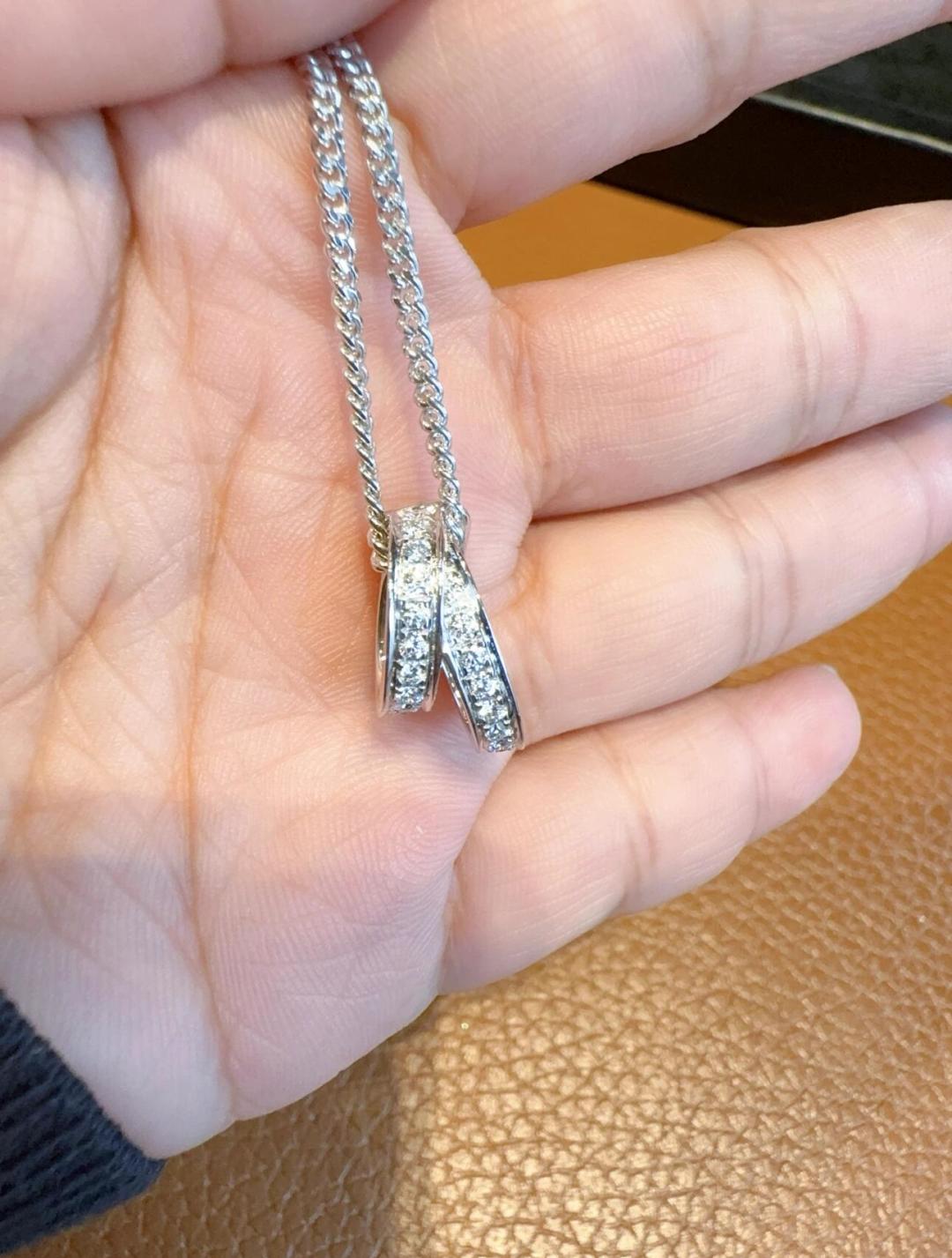 Etriviere Necklace: Modern Classic in 925 Silver with Gold Plating - 图片 4