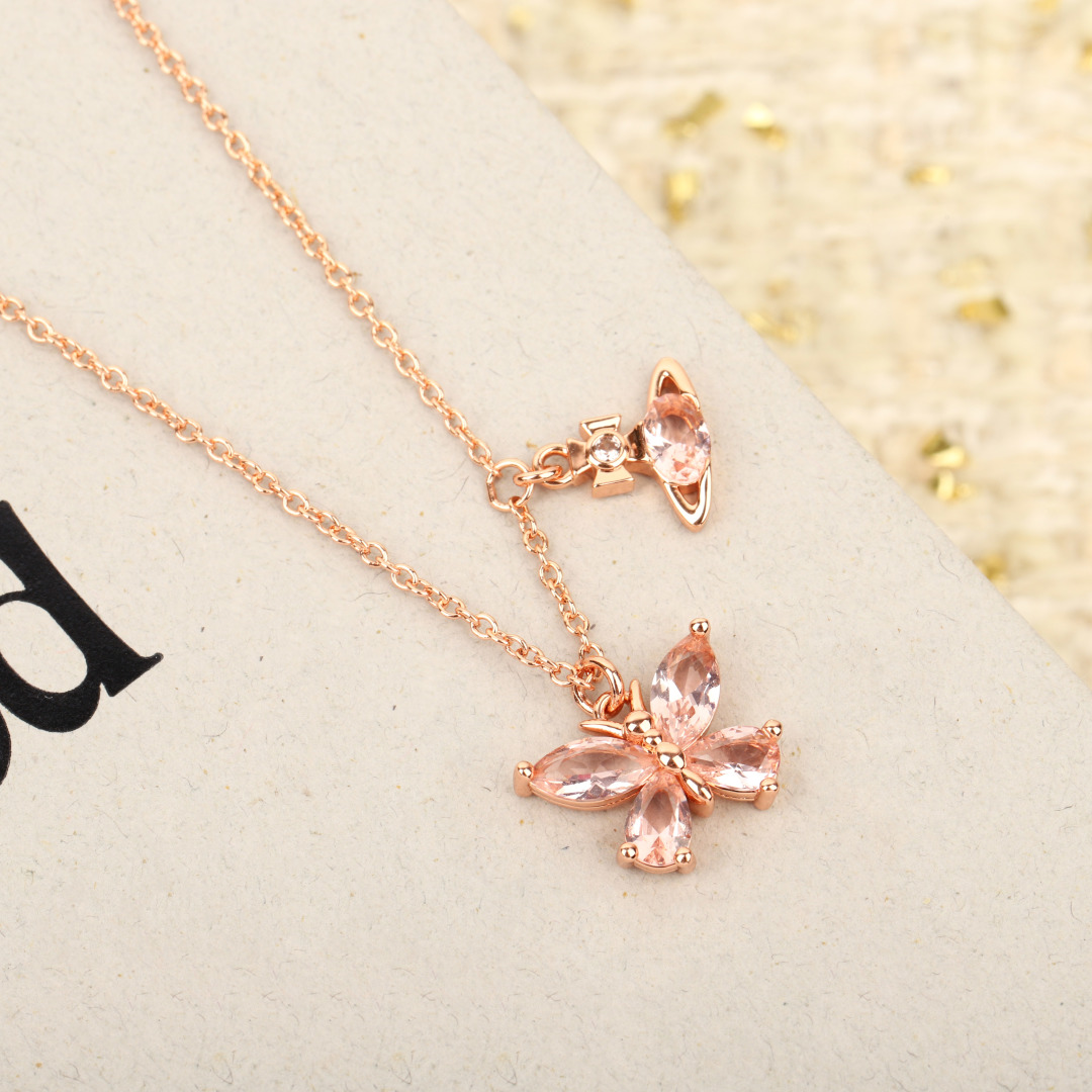 【我们出品】！

【vivi 超仙蝴蝶项链】绝美💗太梦幻了❣️今年必备的蝴蝶🦋，九紫离火！大运当然❤️🔥