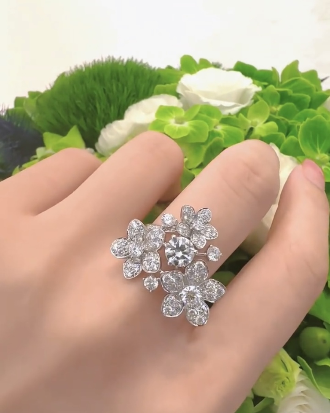 Exquisite Wild Flower Jewelry Collection: Diamond Flowers in 925 Silver and Gold - 图片 7
