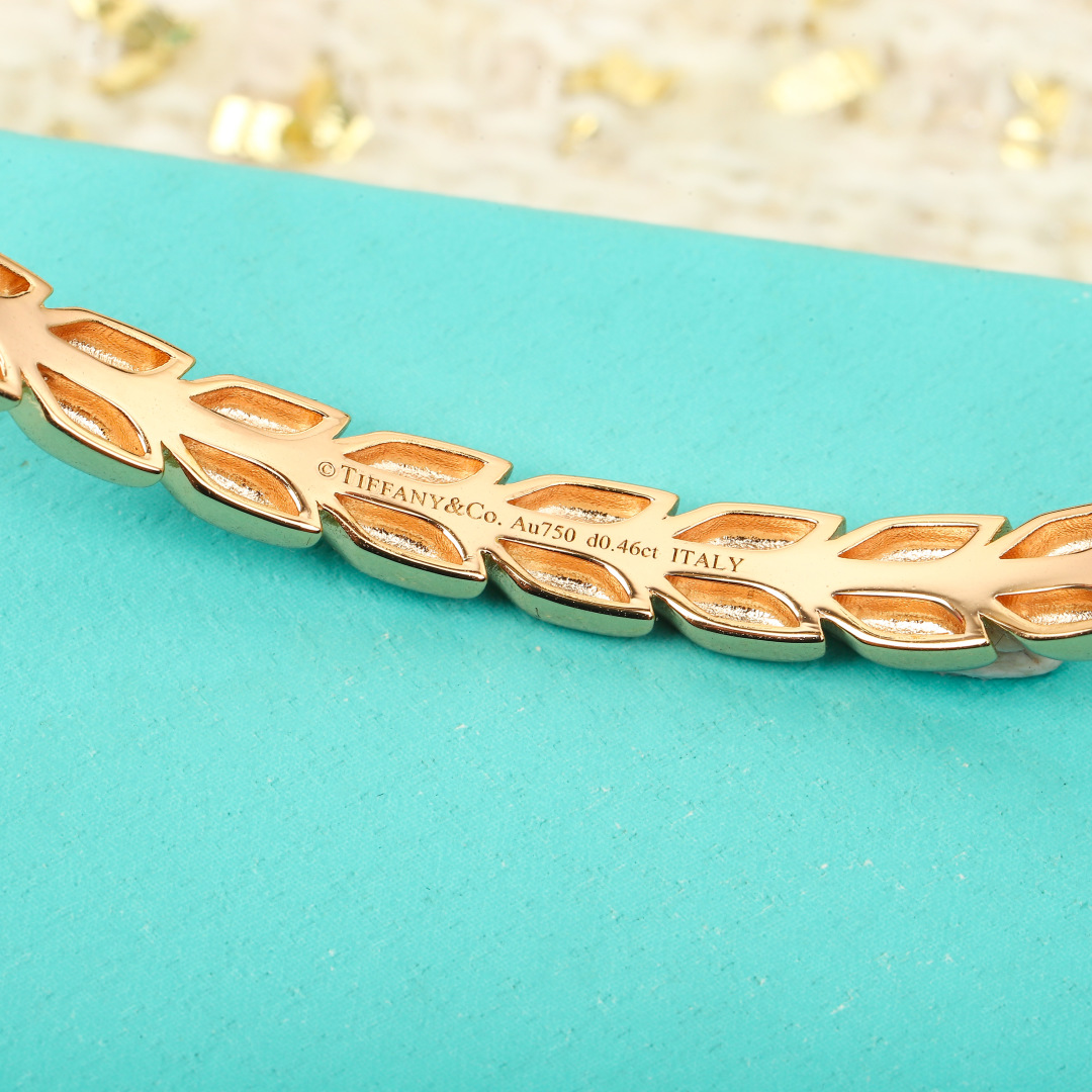Victoria Series Bracelet: Nature-Inspired Diamond Design with 925 Silver and Gold Plating - 图片 5