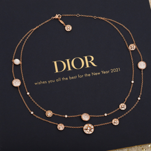 Dior Rose des Vents Double-Strand Necklace with Diamonds 1 Dior Rose des Vents Double-Strand Necklace with Diamonds