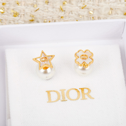 Dior Lucky Charms Pearl Earrings, Gold Finish Metal, White Resin Pearls 1 Dior Lucky Charms Pearl Earrings, Gold Finish Metal, White Resin Pearls