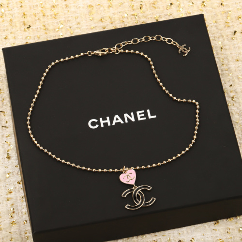 Chanel 24A Enamel Heart CC Necklace, Gold-tone Finish, Chain Length Adjustable 1 Chanel 24A Enamel Heart CC Necklace, Gold-tone Finish, Chain Length Adjustable