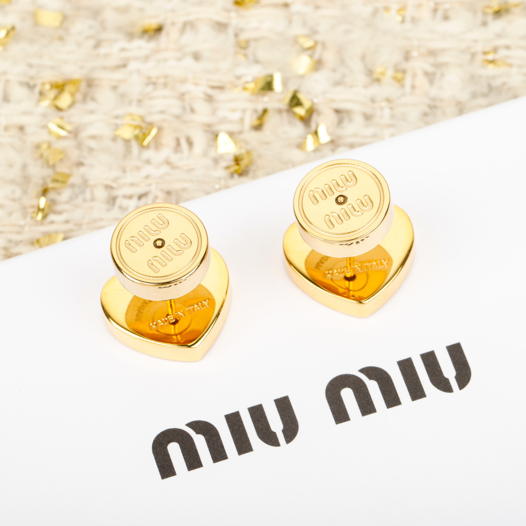 미우미우 하트 장식 귀걸이 상세 이미지 7