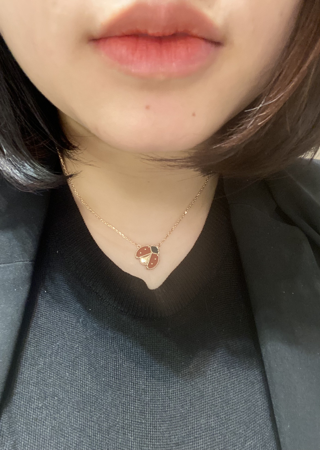 ¥ 200【我们出品】七星瓢虫项链 可订做真金真钻，只做对版ZP真金货，Pk市面各种金货❗️量大咨询客Fu

Lucky Spring系列以瓢虫和花卉主题图案，致敬Van Cleef & Arpels梵克雅宝所珍视的主题——万物复苏的春季。此系列作品采用玫瑰金、红玉髓和缟玛瑙打造，令世家世的迷人自然更加丰富多彩。通体采用925银，厚金电镀，保色程度更久。