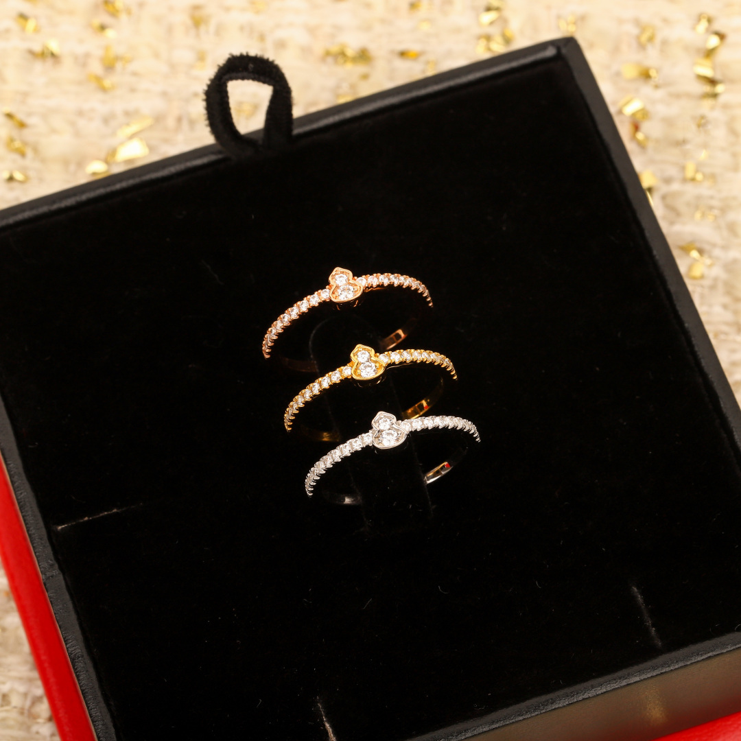 【】MINI葫芦满钻戒指，全新Wulu Mini Solitaires系列，可订做真金真钻版，量大咨询客