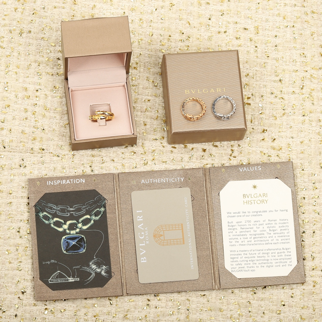 【】灵蛇戒指，可订做真金真钻，只做对版官网真金货，Pk市面各种金货❗️量大咨询客Fu【精工版本】戒指分6