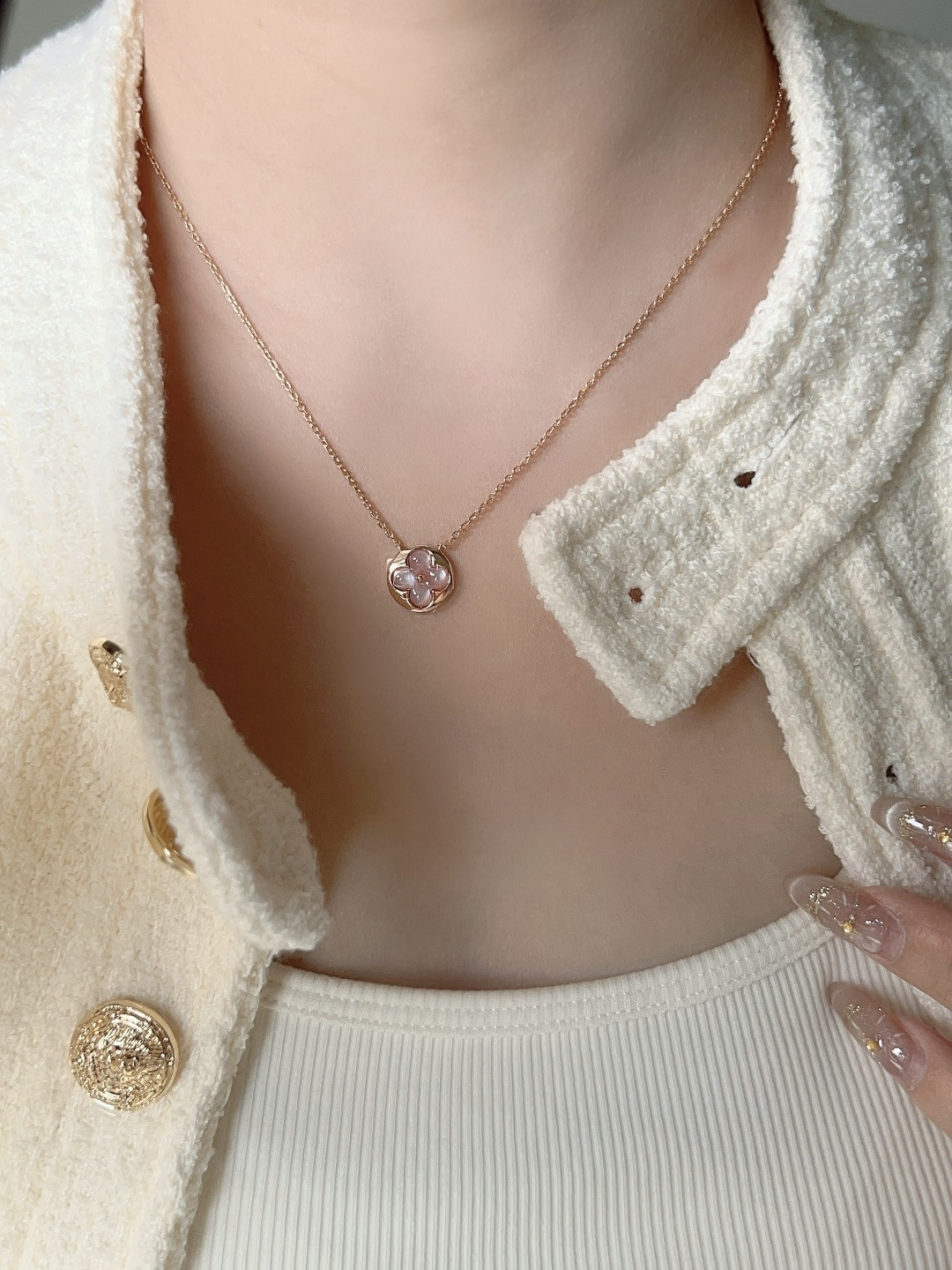 【】玛瑙项链，可订做真金真钻，只做对版官网真金货，Pk市面各种金货❗️Color Blossom系列珠宝