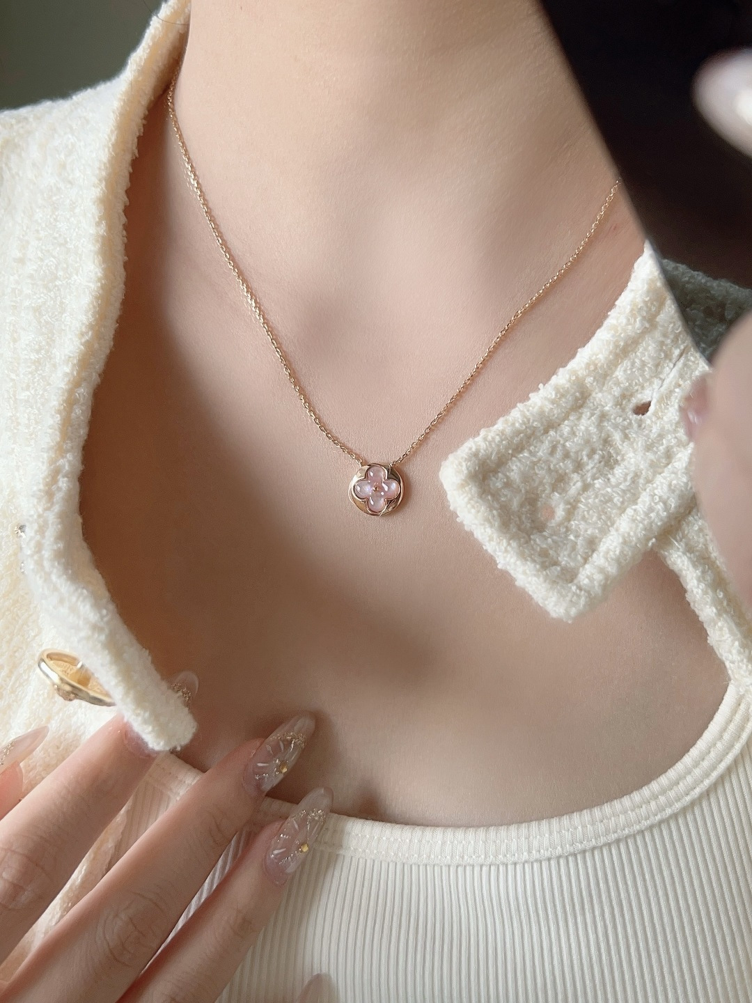 【】玛瑙项链，可订做真金真钻，只做对版官网真金货，Pk市面各种金货❗️Color Blossom系列珠宝