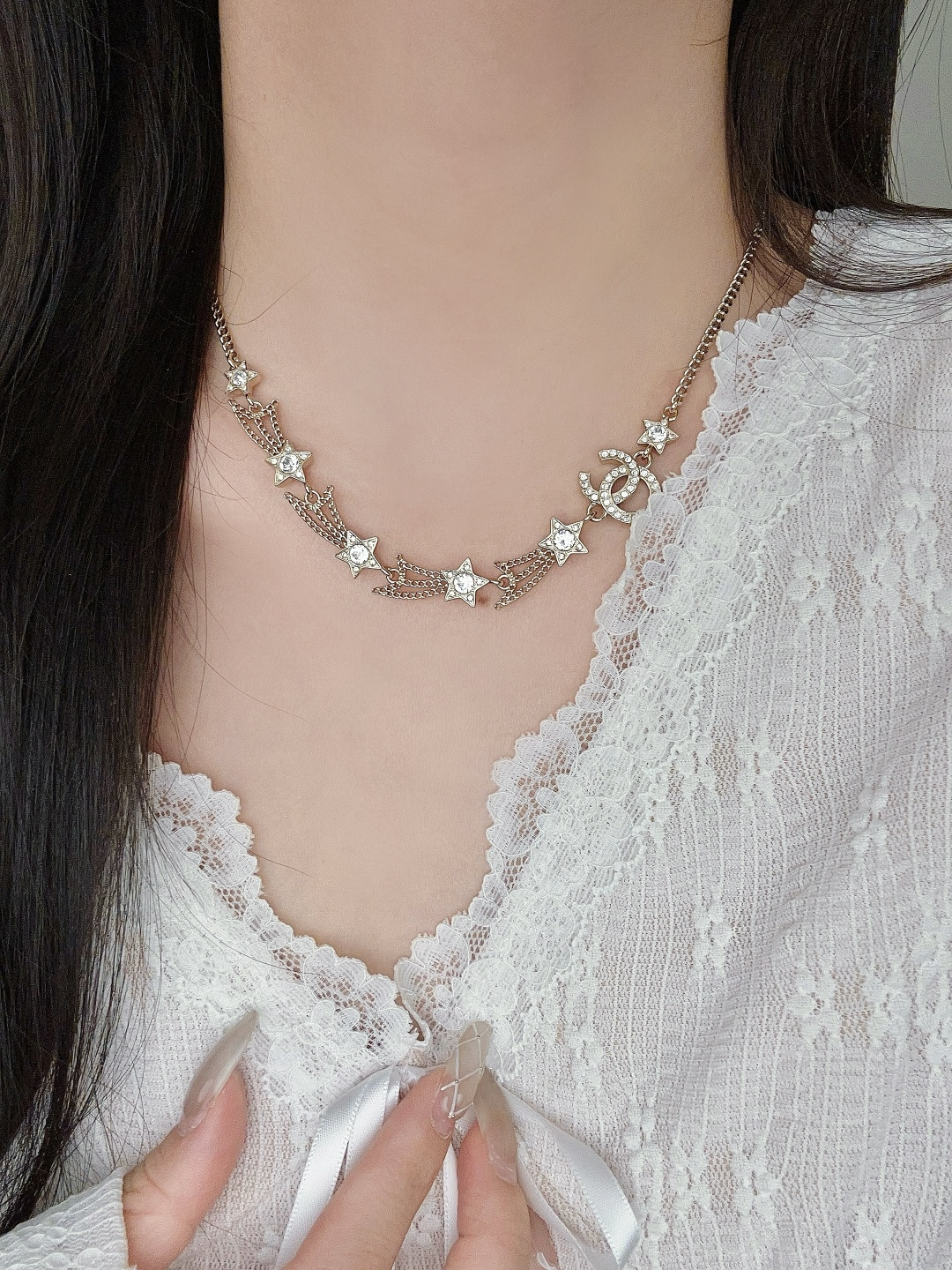 【】官网 12600！量大咨询客Fu❗️【香 流星双c项链】长度🉑调节❗️25秋冬最新款系列！全网首发！