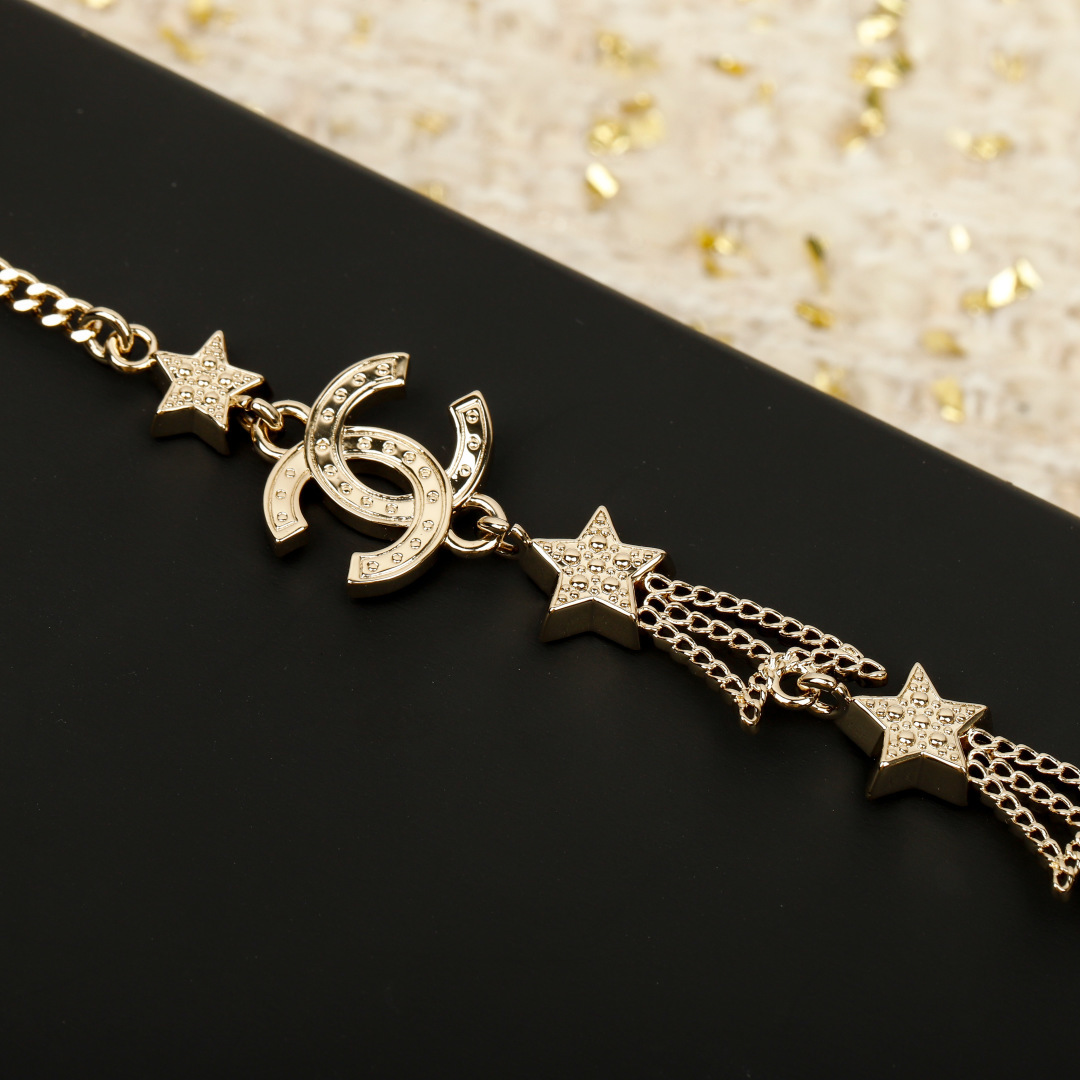 【】官网 12600！量大咨询客Fu❗️【香 流星双c项链】长度🉑调节❗️25秋冬最新款系列！全网首发！