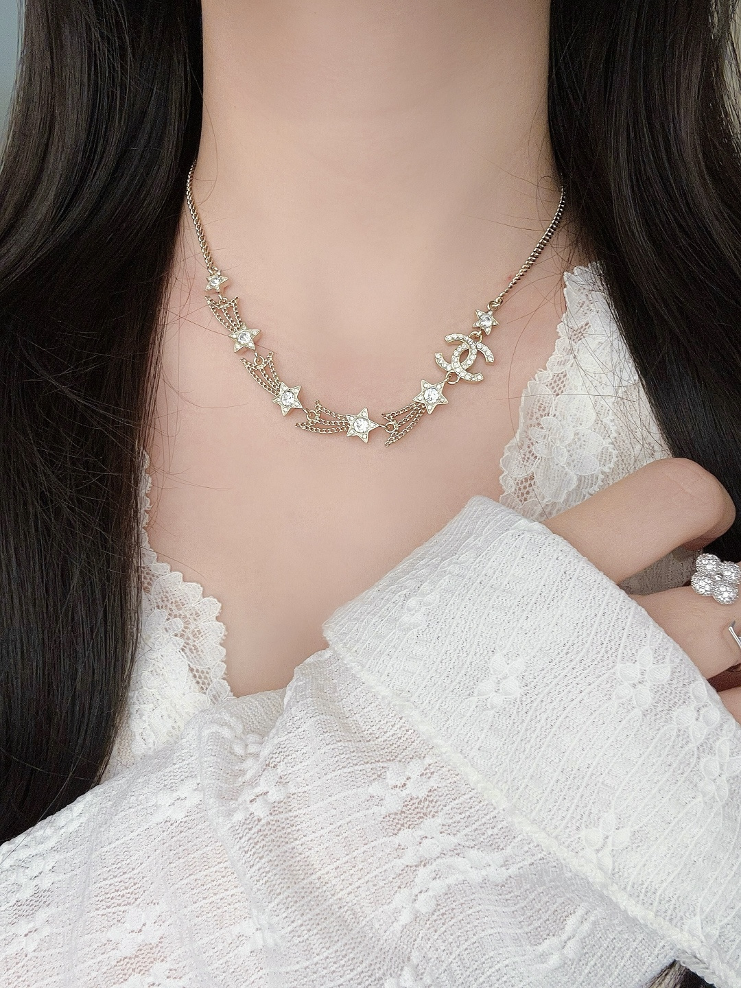 【】官网 12600！量大咨询客Fu❗️【香 流星双c项链】长度🉑调节❗️25秋冬最新款系列！全网首发！