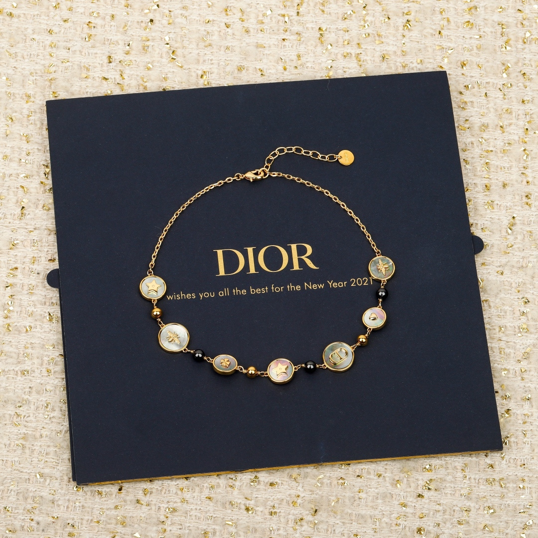 【】官网 8300，量大咨询客Fu❗【D!or 彩贝小圆项链】 26早春最新款绝美系列！全网首发❗️老规