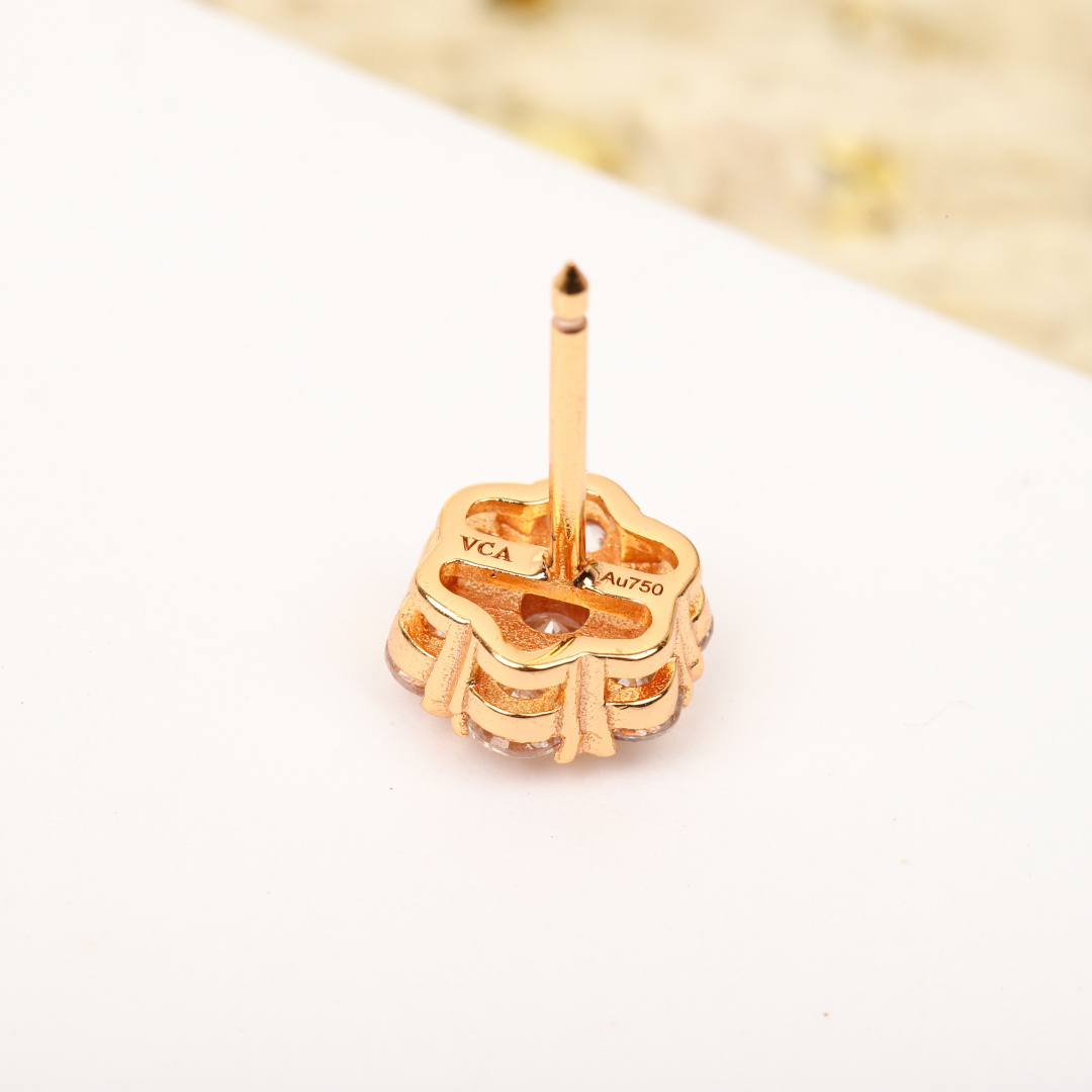 【】Fleurette耳钉 ，可订做18K真金真钻版，只做对版真金货，价询客FuFleurette系列饰