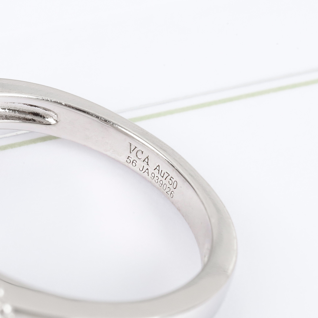 【VCA四叶草带钻戒指】 官网27100+ VC@经典带钻四叶草戒指 可订做真金真钻版，量大咨询客Fu精