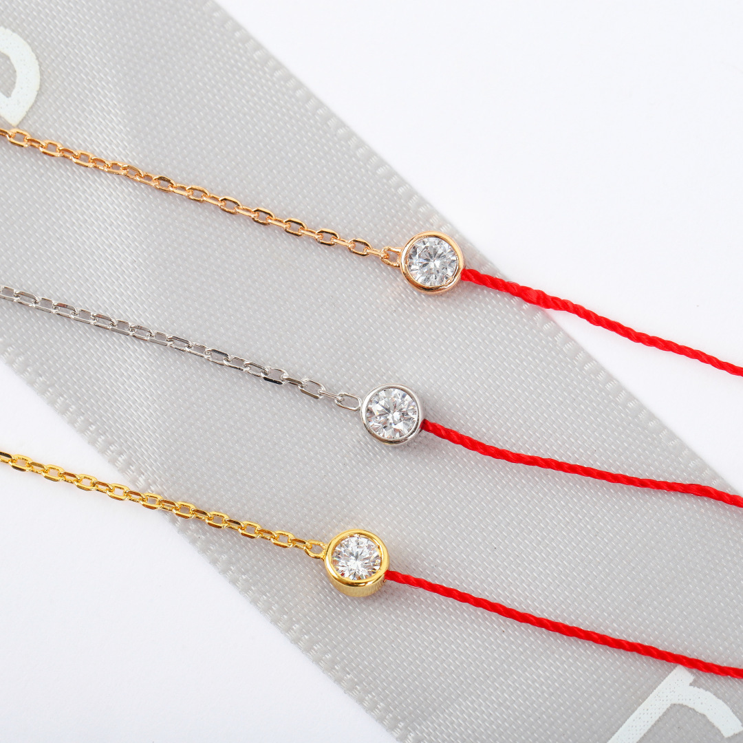 【】可订制18K真金白银，终于做出来了这个顶级完美终极版❗❗⭕❗【redline半链半红绳手链➕电镀0.