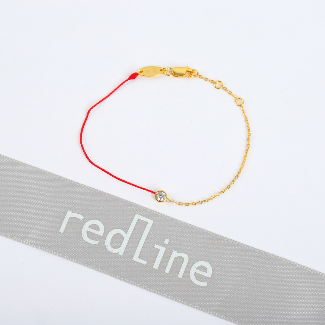 【】可订制18K真金白银，终于做出来了这个顶级完美终极版❗❗⭕❗【redline半链半红绳手链➕电镀0.