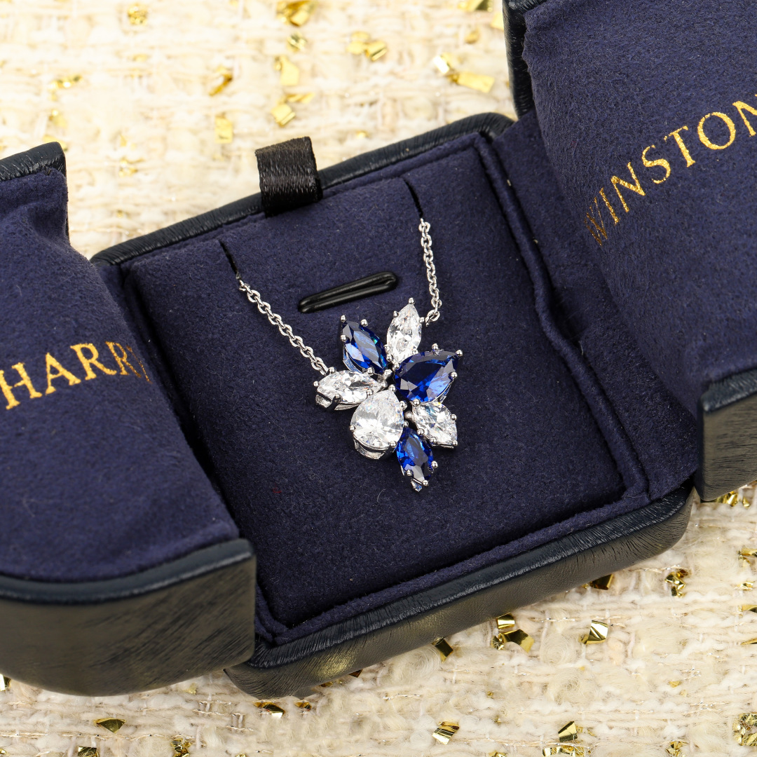 【】Winston Cluster红宝石和钻石项链，可以订制真金真钻，量大咨询客Fu！锦簇镶嵌Winst