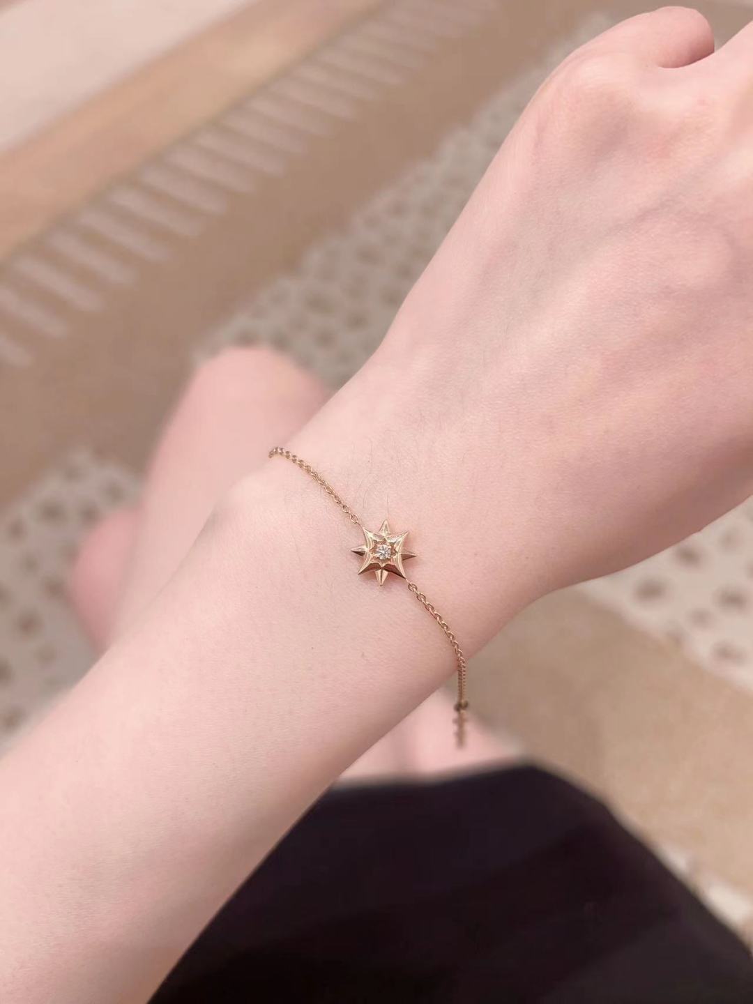 【】，八芒星手链，可订做真金真钻，只做对版官网真金货，Pk市面各种金货❗️量大咨询客FuÉtoile d