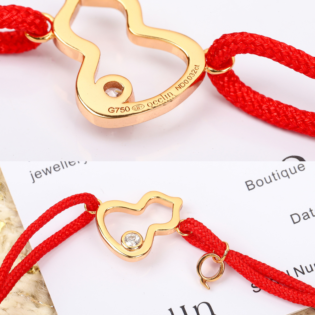 【】红绳手链， 可订做18K真金真钻版，只做对版真金货，价询客Fu红绳手链，唤起未泯童心。攀上藤蔓，发现
