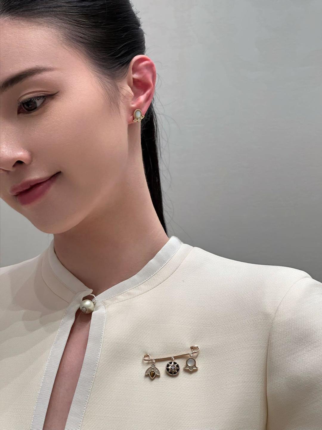 【】罗盘胸针，贵妇标配。可订做真金真钻版，只做对版真金货，价询客Fu【ROSE DES VENT胸针】贵