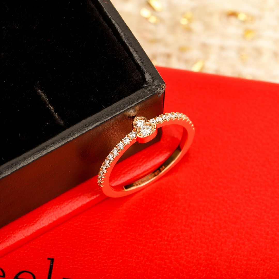 【】MINI葫芦满钻戒指，全新Wulu Mini Solitaires系列，可订做真金真钻版，量大咨询客