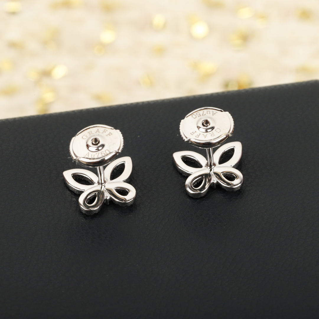 【】幻影蝴蝶mini耳钉，可订做18K真金真钻版，只做对版真金货，价询客Fu，Pk市面各种金货❗️优雅的