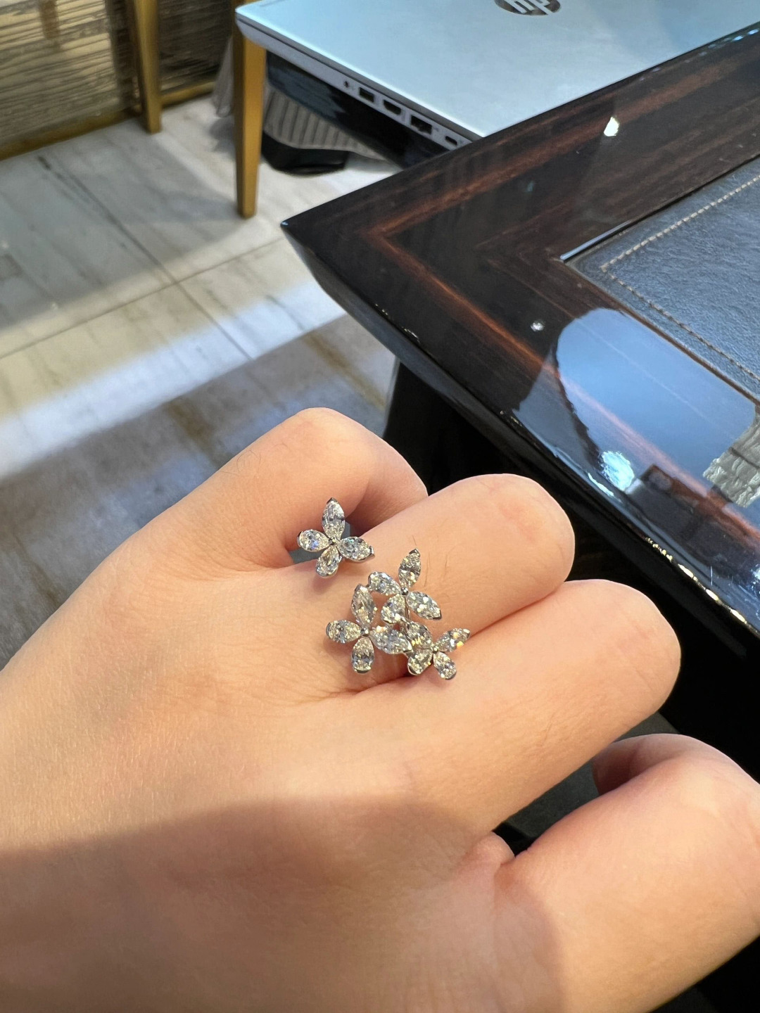 【】量大咨询客Fu❗️【彩宝系列-蝴蝶戒指】通体925纯银保色度做到目前市面最优！！独家配方！！里里外外