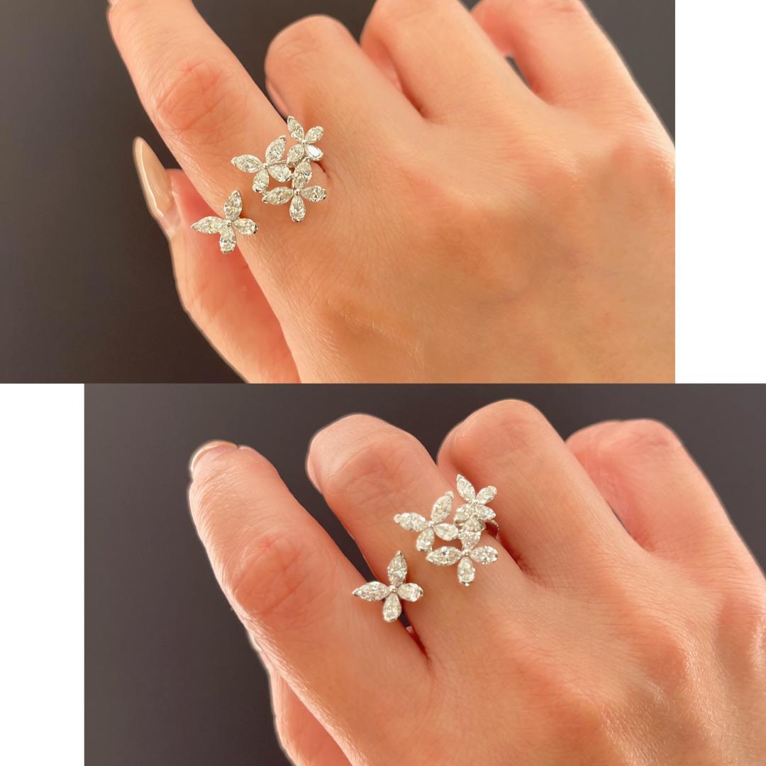 【】量大咨询客Fu❗️【彩宝系列-蝴蝶戒指】通体925纯银保色度做到目前市面最优！！独家配方！！里里外外