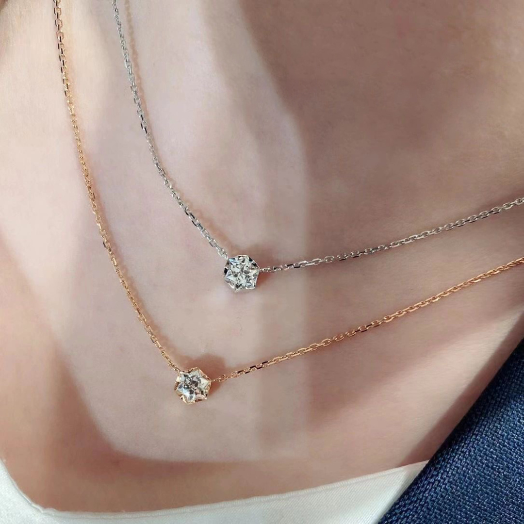 【】蜂巢项链， 可订做18K真金真钻版，只做对版真金货，价询客FuBee My Love吊坠在18K玫瑰