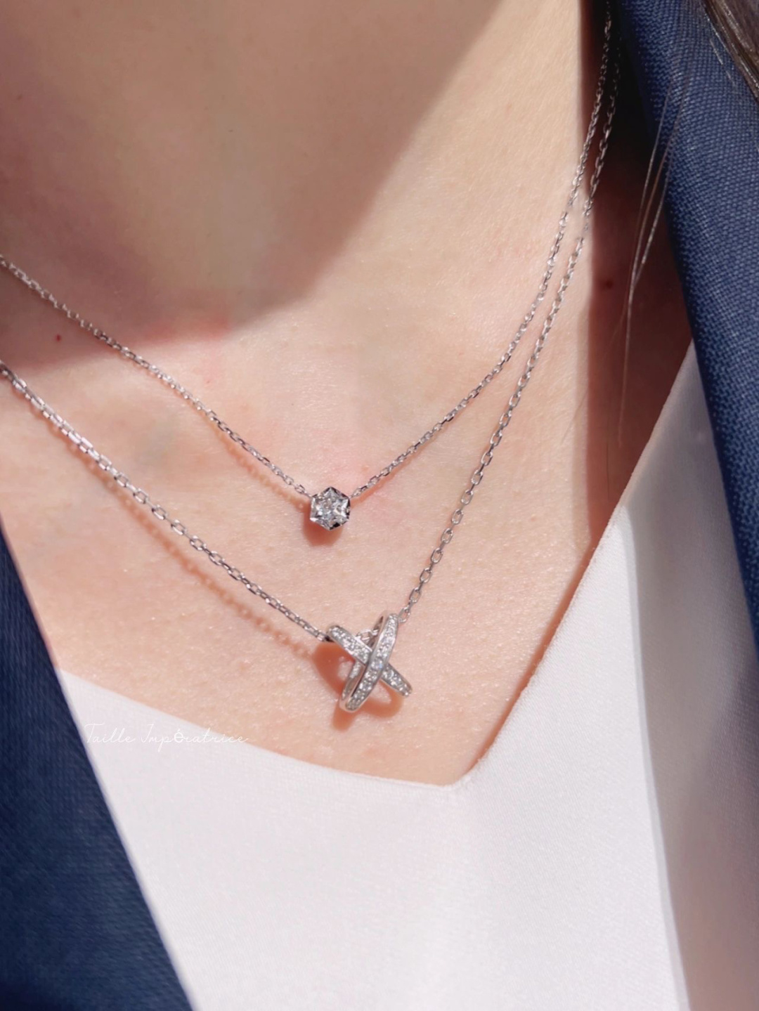 【】蜂巢项链， 可订做18K真金真钻版，只做对版真金货，价询客FuBee My Love吊坠在18K玫瑰