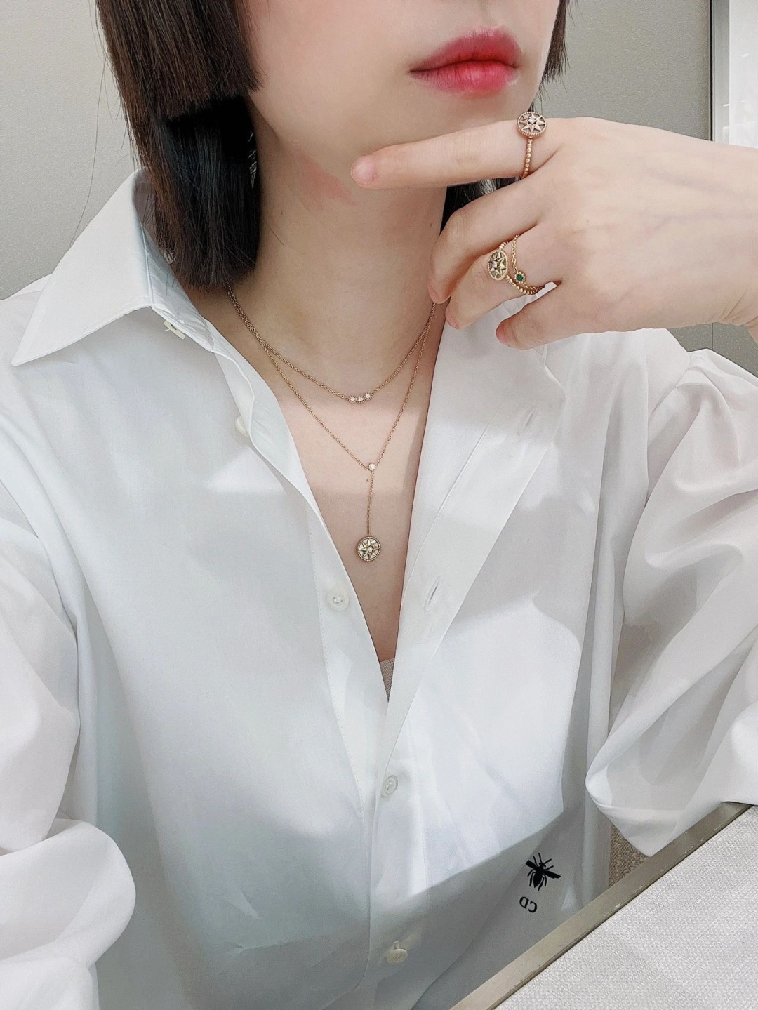 【】罗盘戒指，可订做18K真金真钻版，只做对版真金货，价询客Fu，Pk市面各种金货❗️维多利娅·德卡斯特