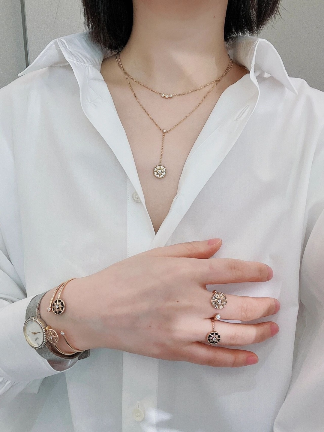 【】罗盘戒指，可订做18K真金真钻版，只做对版真金货，价询客Fu，Pk市面各种金货❗️维多利娅·德卡斯特