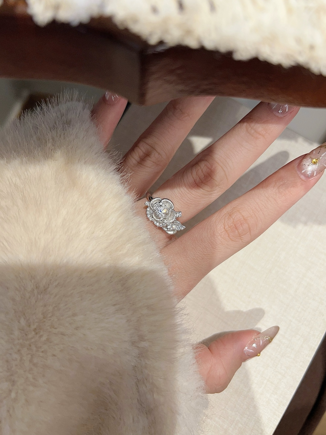 【】量大咨询客Fu❗️【彩宝系列-玫瑰花拉丝戒指】通体925纯银保色度做到目前市面最优！！独家配方！！里