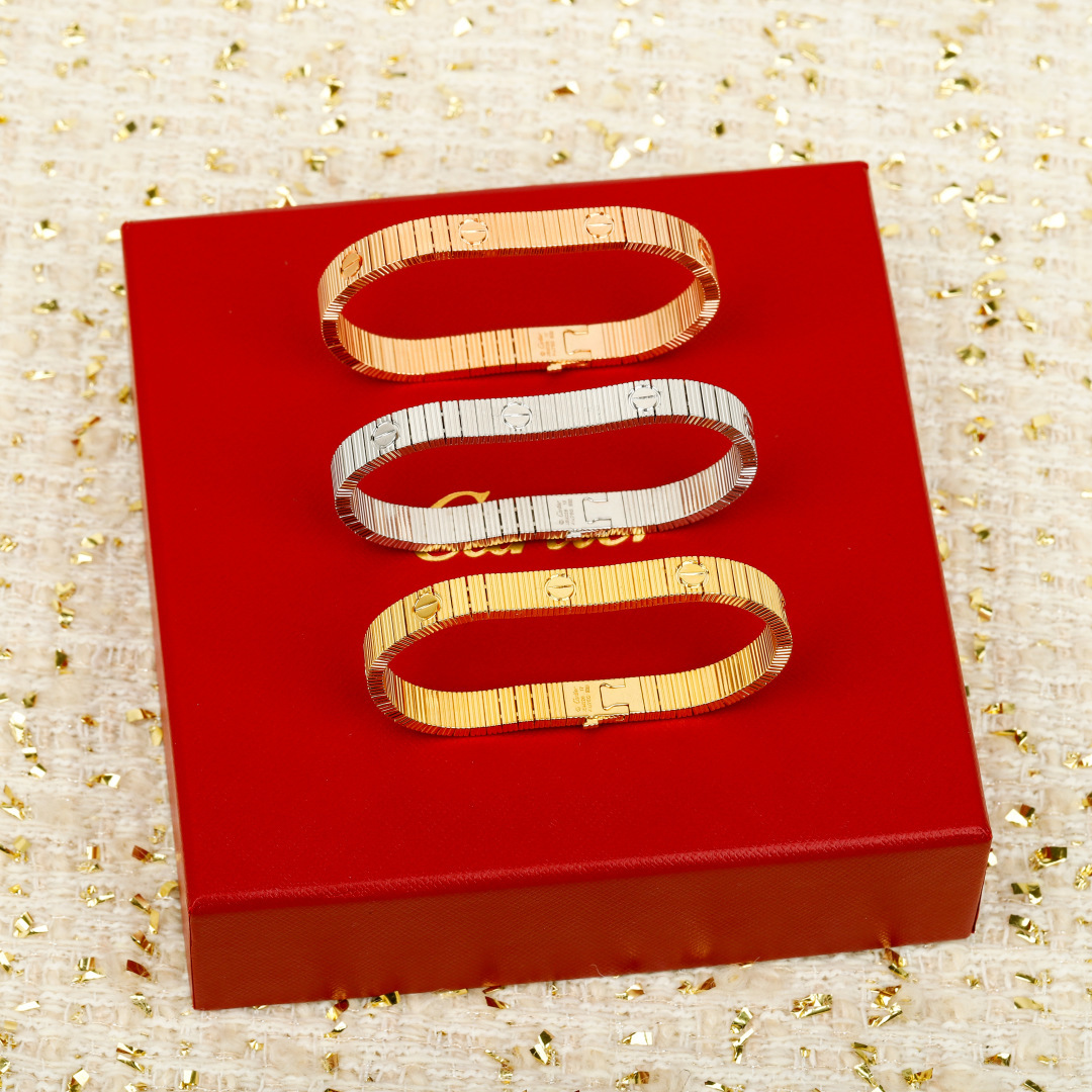 Cartier Juste un Clou бранзалет V-золата матэрыял просты індывідуальны наслойванне-вышэйшая якасць