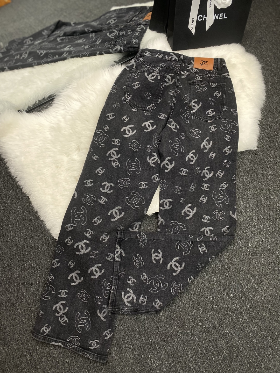Chanel High-Waisted Wide Leg Jeans Y2K Style, High Quality Fabrics, Slim Fit 7 cmp i1741622194619 5051 0 5