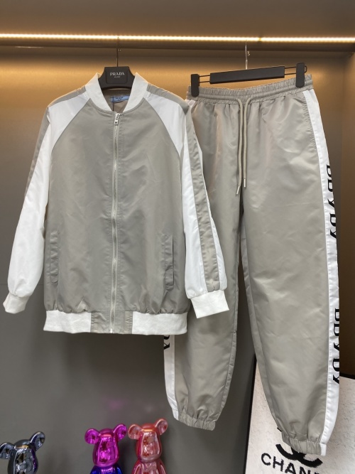 Prada 2025 Sportswear Set: Logo Tape Jacket & Drawstring Joggers - New 1 Prada 2025 Sportswear Set: Logo Tape Jacket & Drawstring Joggers - New