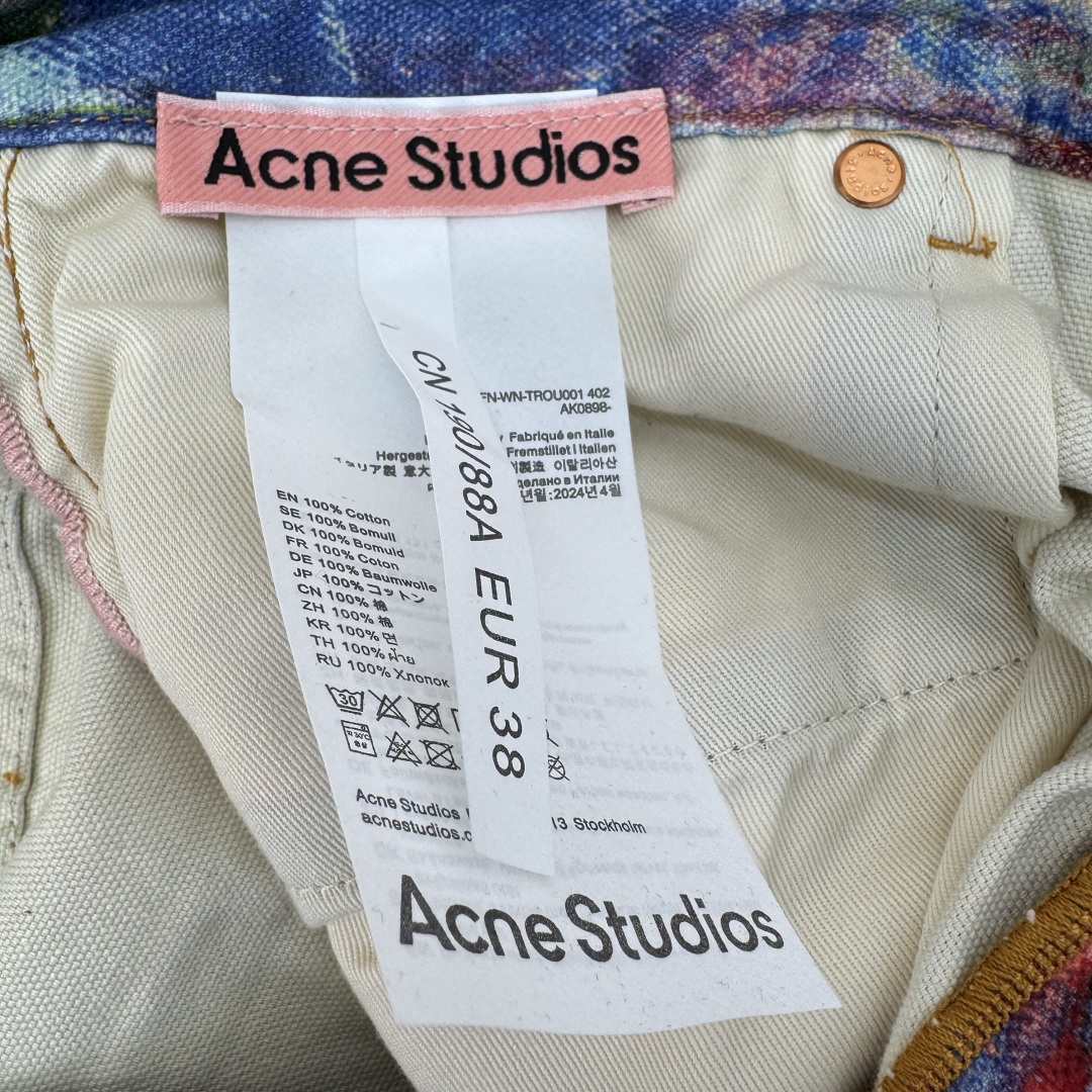 Acne Studios Colorful Oil Painting Print Jeans, Sizes 34/36/38/40/42 8 cmp i1737349702655 5234 0 6