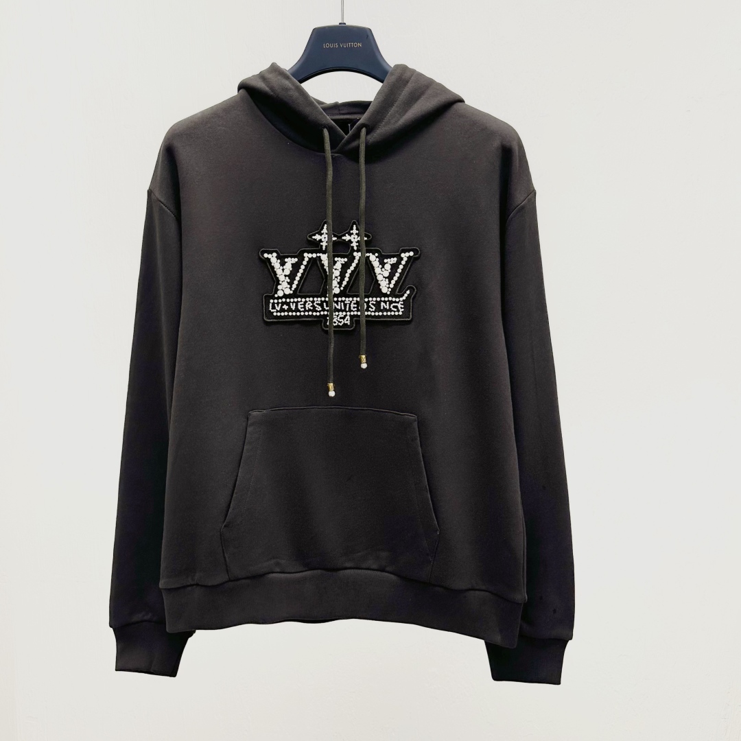 Louis Vuitton Rhinestone Embellished Hoodie Pullover Sweatshirt -XS-L 2 cmp a1741158467669 0282