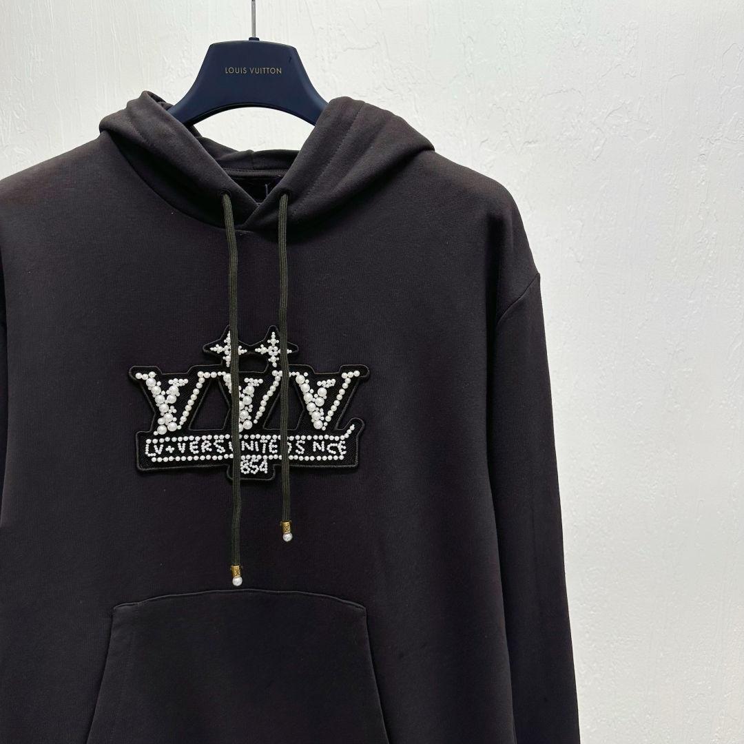 Louis Vuitton Rhinestone Embellished Hoodie Pullover Sweatshirt -XS-L 4 cmp a1741158467687 2680