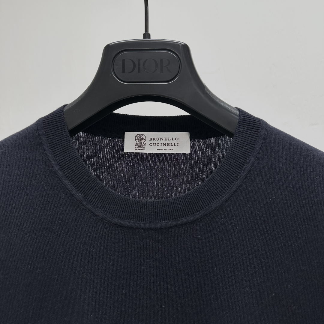Brunello Cucinelli Knit Crew Neck T-Shirt | Short Sleeve Tee 2 cmp a1746867872744 2720