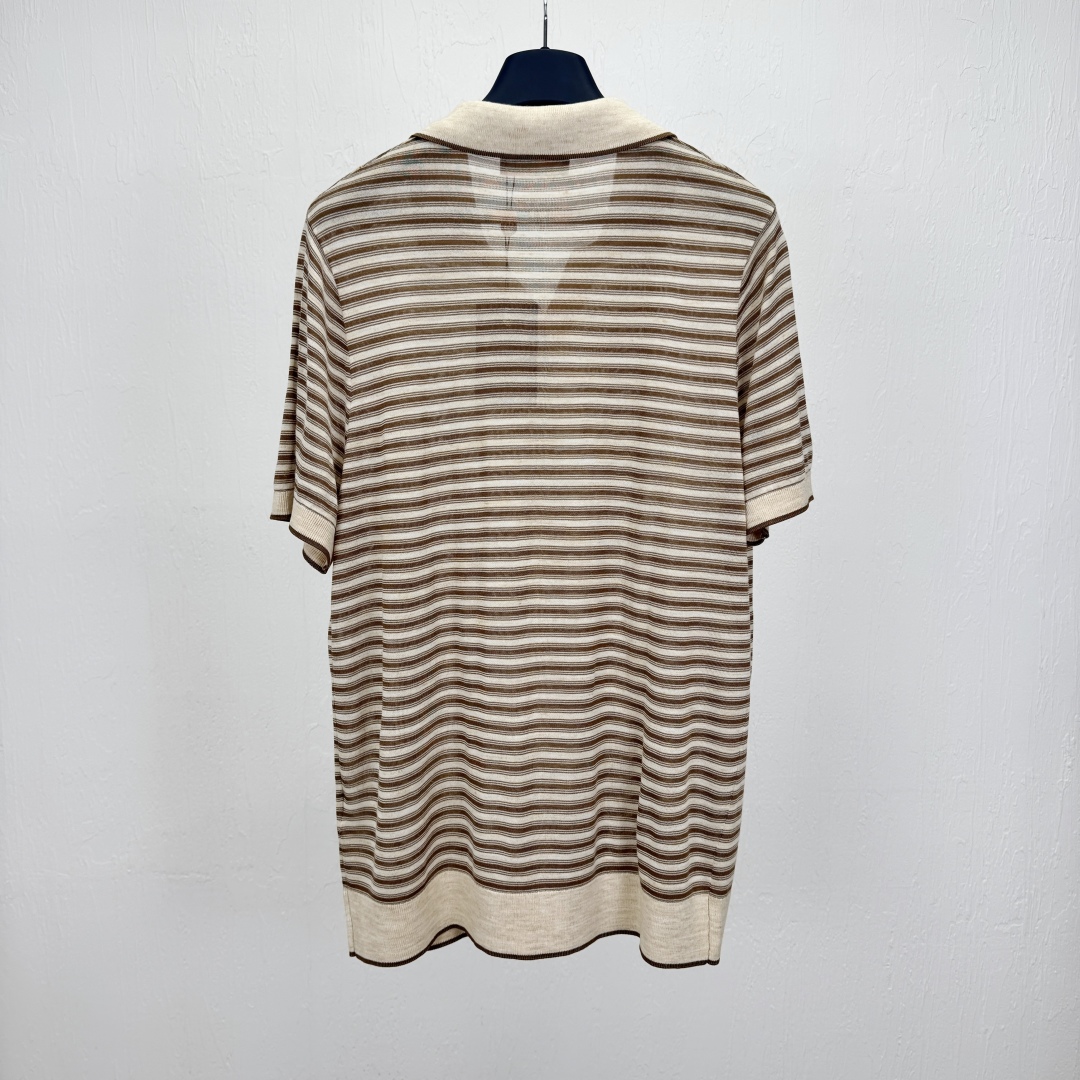 Loro Piana Men's Striped Jersey Knit Polo Shirt - Stylish Short Sleeve Top 5 cmp i1748587792339 2504 0 3