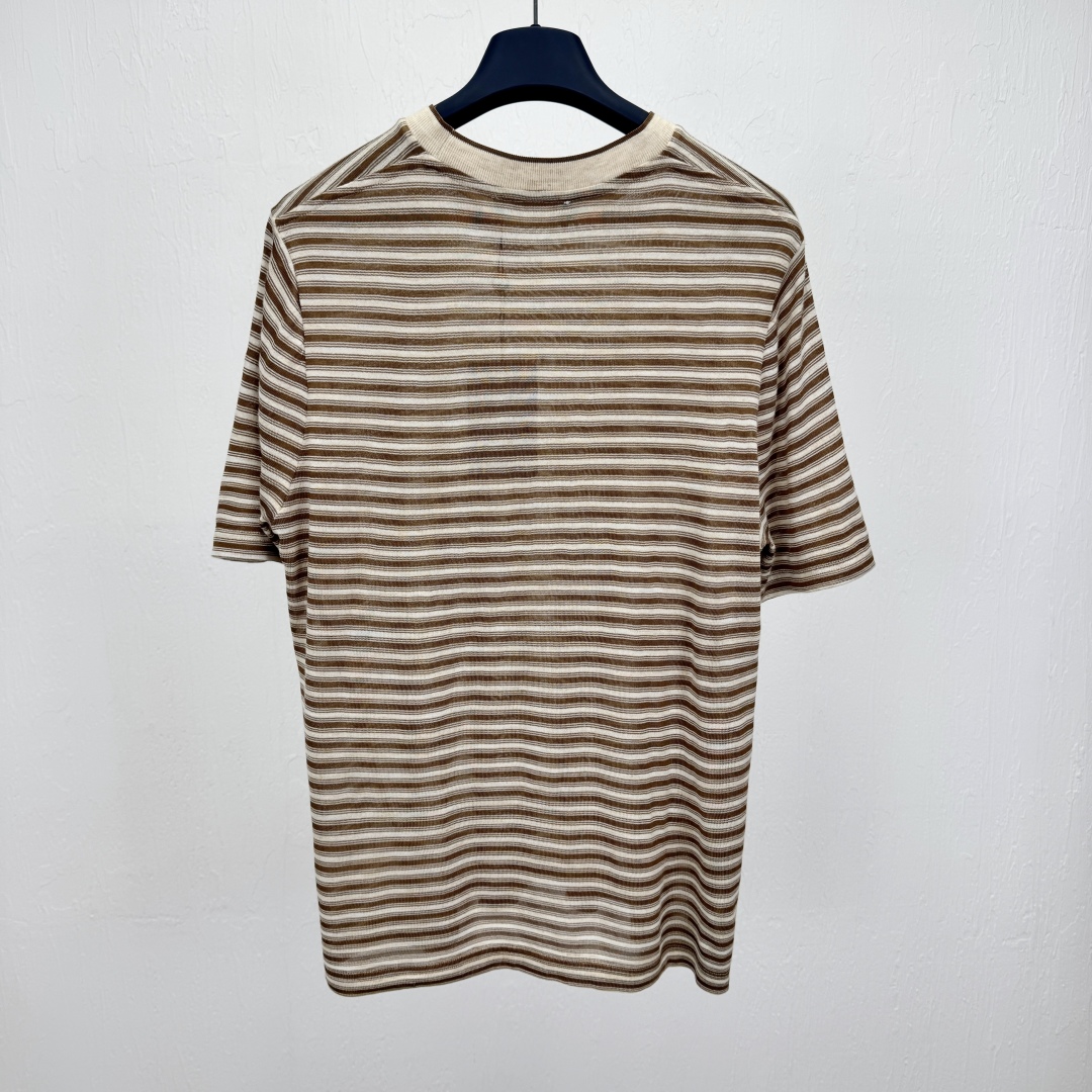 Loro Piana Striped Jersey Knit Short Sleeve Crew Neck T-Shirt 4 cmp i1748587805472 5646 0 3