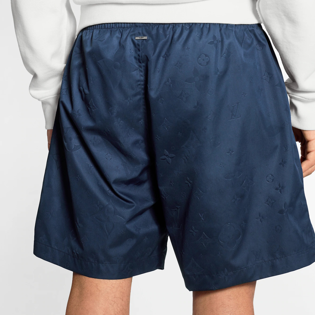 Louis Vuitton Men's Monogram Classic Swim Trunks Shorts - Navy Blue