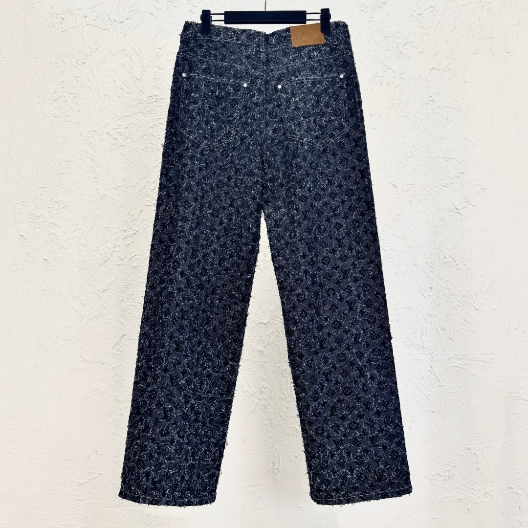 Louis Vuitton Monogram Denim Jeans, Vintage Wash, Sizes 30-36 3 cmp a1750229180435 8077